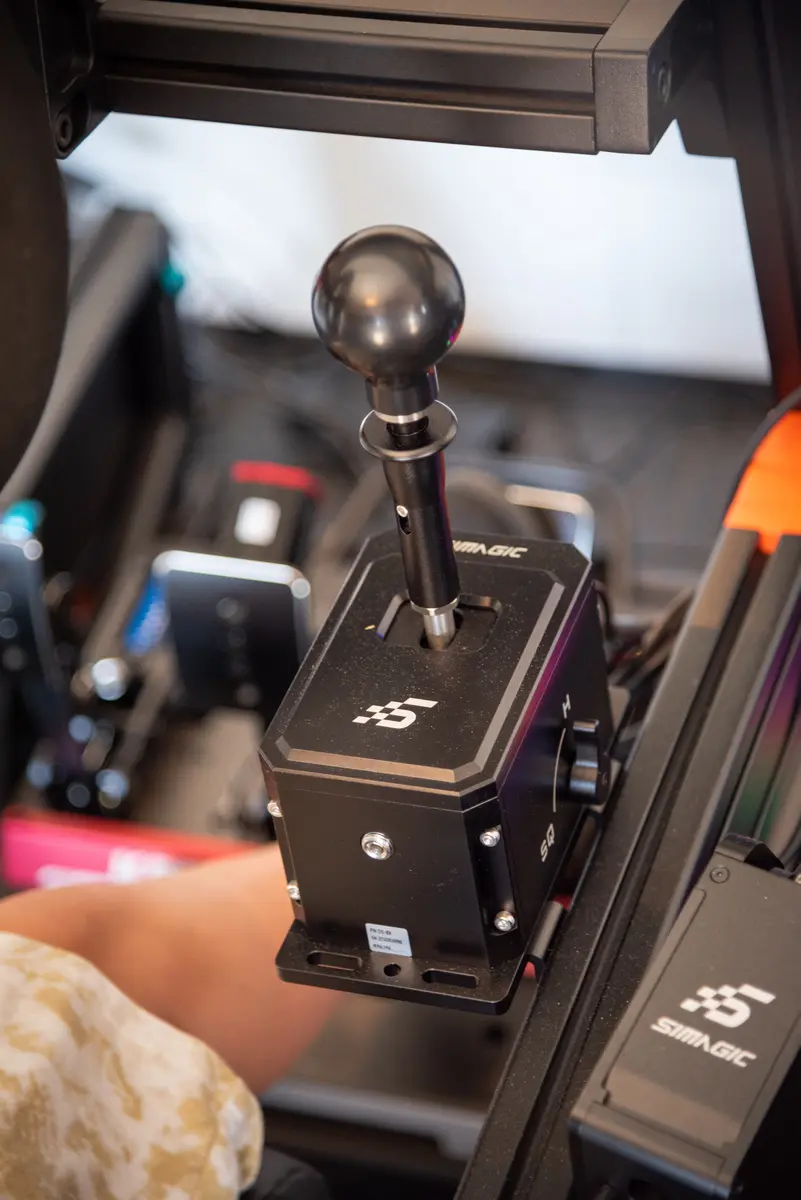 Racing shifter close-up
