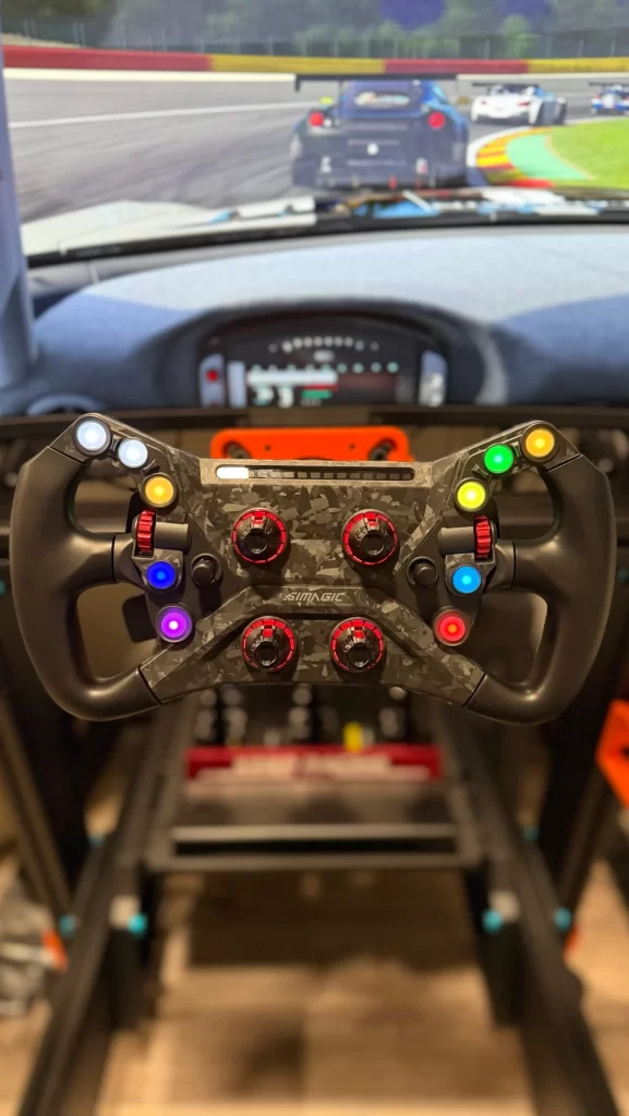 Paddock SimWorks race trailer at event