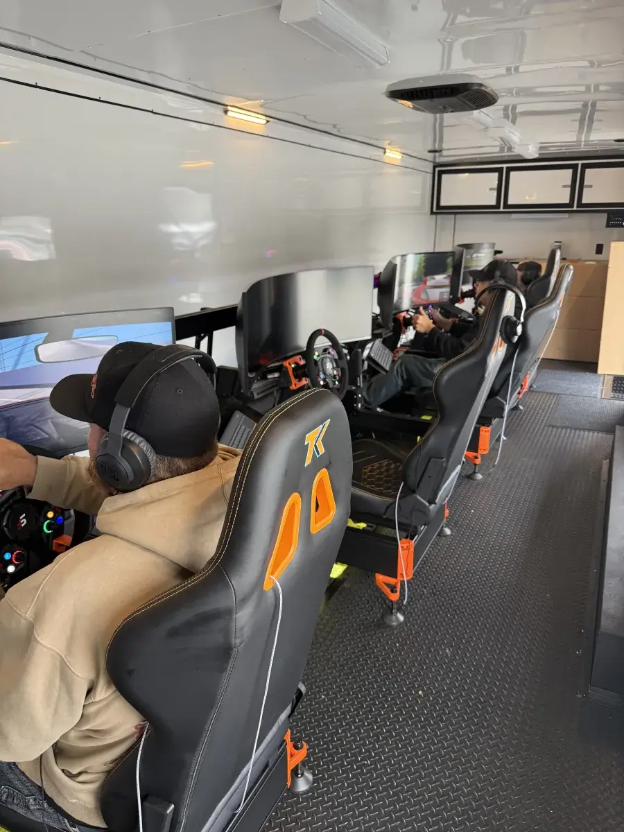 All four rigs occupied inside trailer