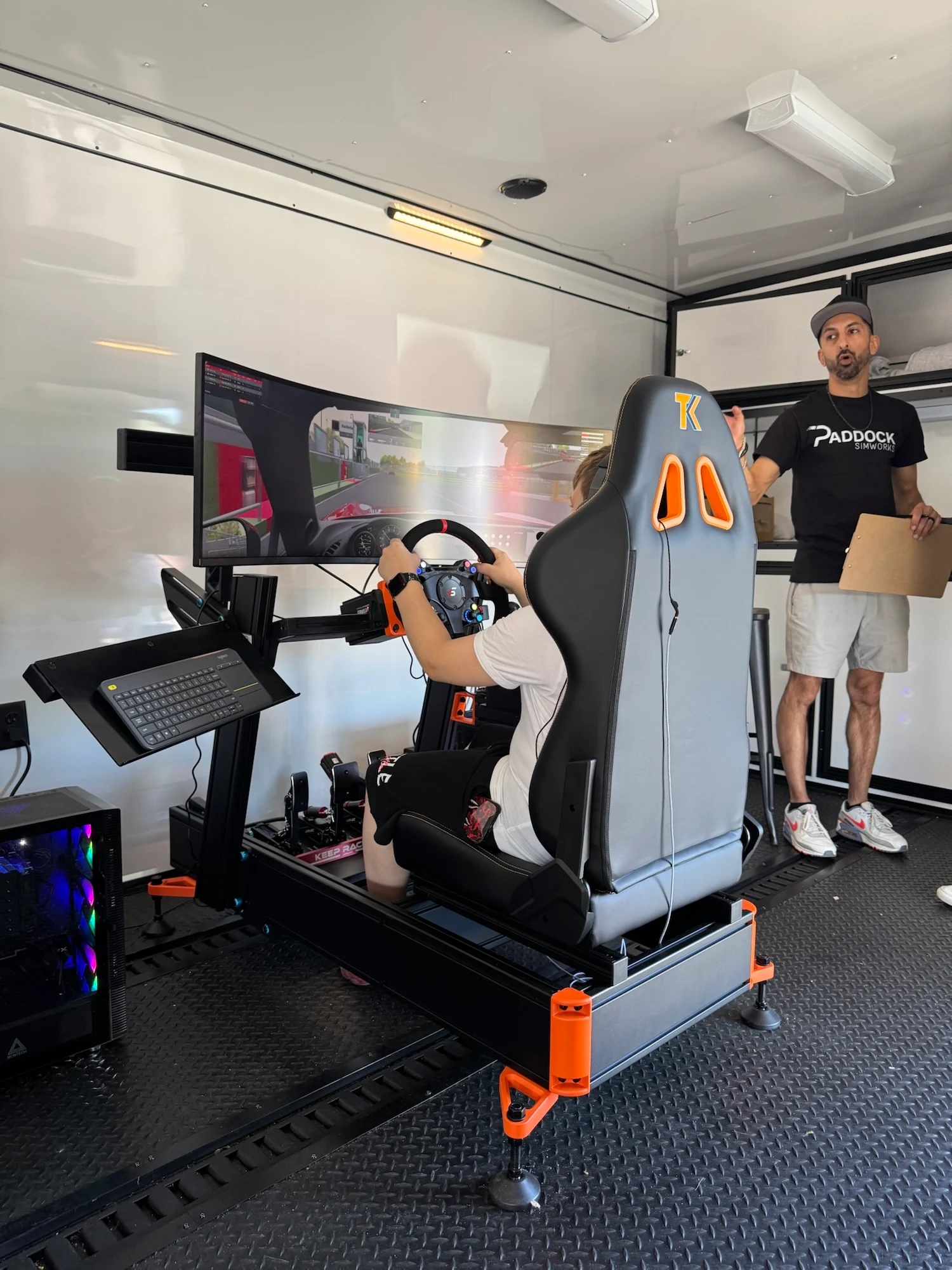 Paddock SimWorks race trailer